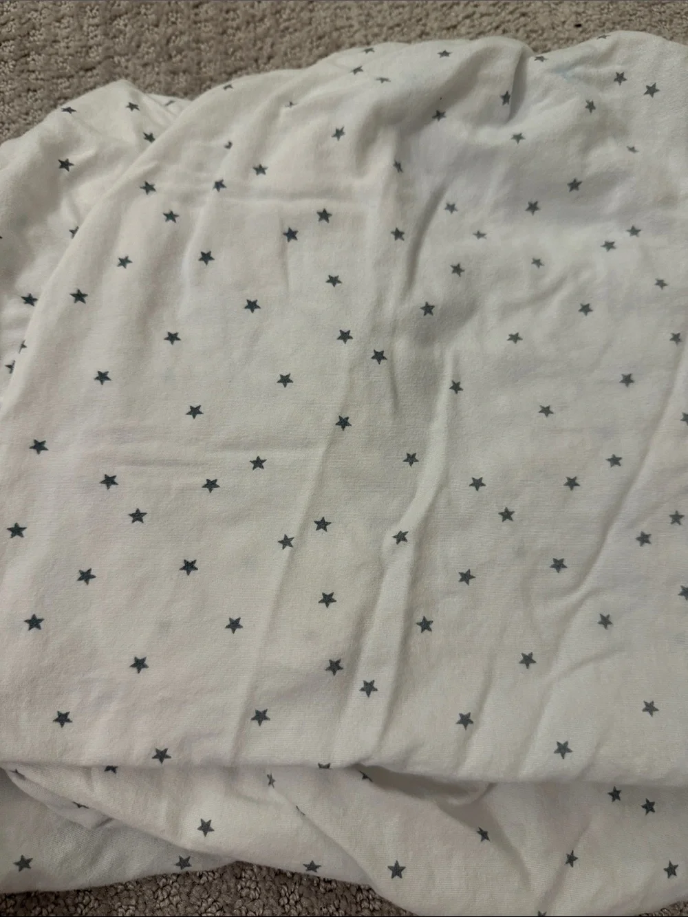 Gray Arrow & White Star Fitted Crib Sheets